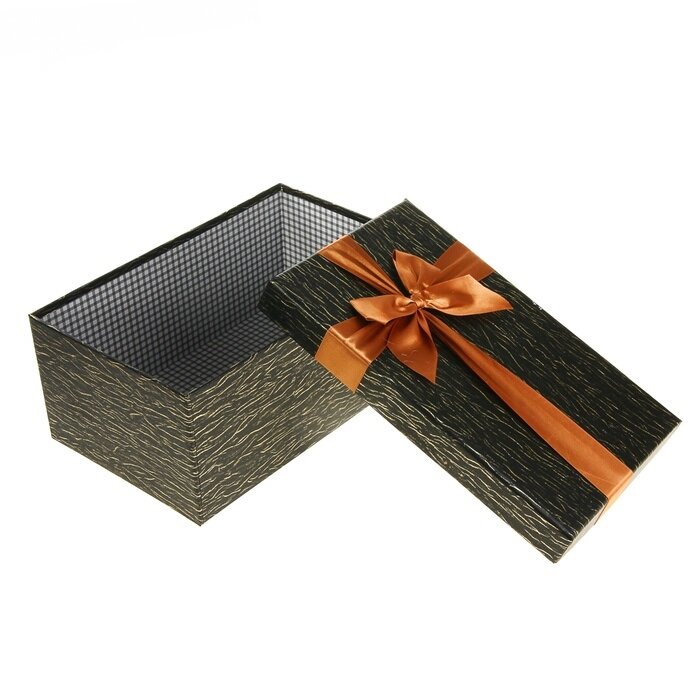 Подарочная коробка с бантом Шелк (21,5см х 33см х 15,6см)