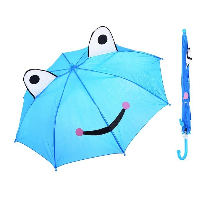 Зонтик с ушками Голубой