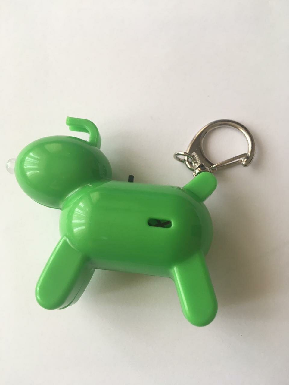 Брелок зеленый для поиска ключей - Собачка