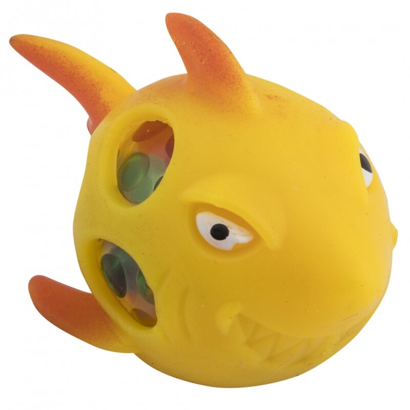 Игрушка мялка - Акула желтая - 4
