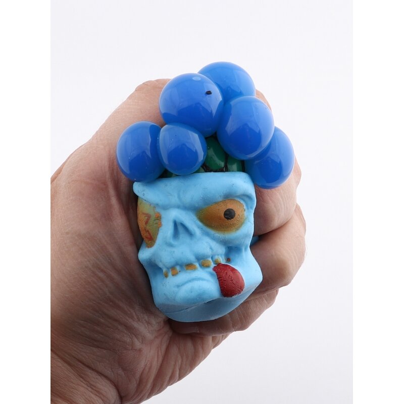 Игрушка мялка - Зомби синий - 3