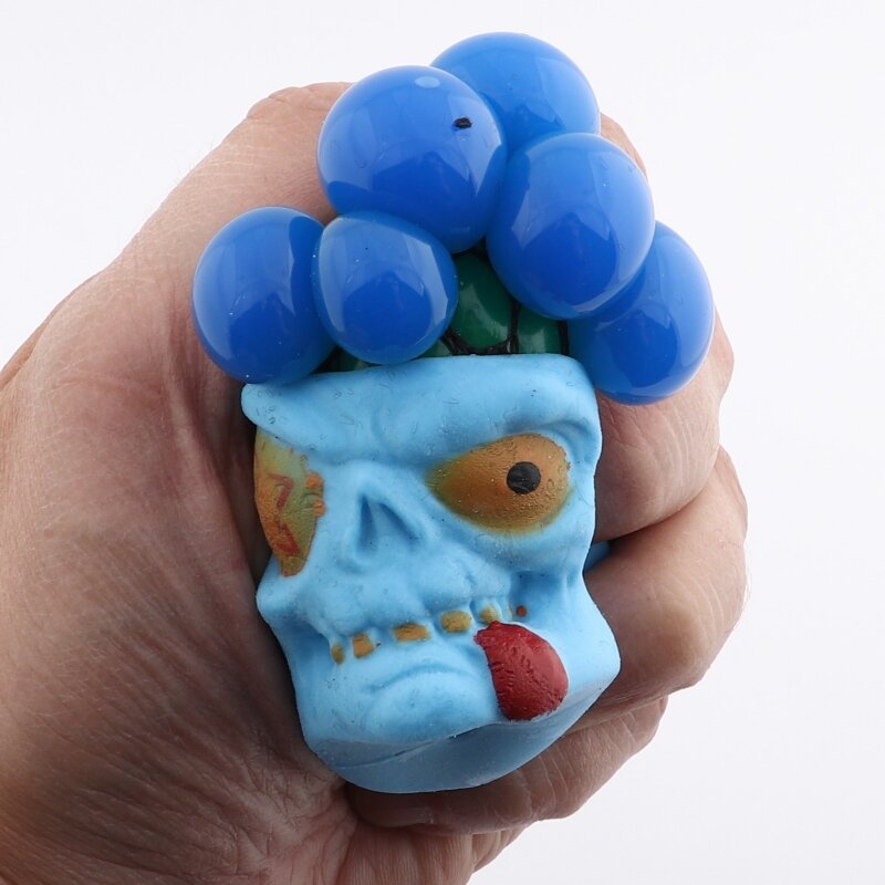 Игрушка мялка - Зомби синий - 4