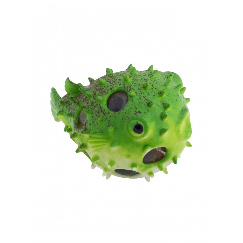 Игрушка мялка - Рыба Ёж зеленая - 1