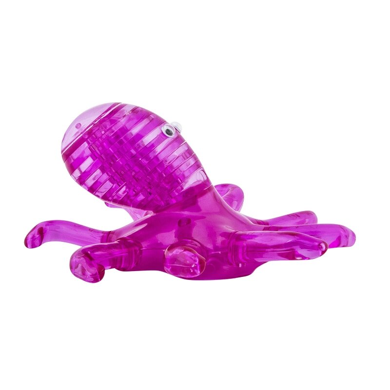 3D Головоломка - Осьминог розовый - 4