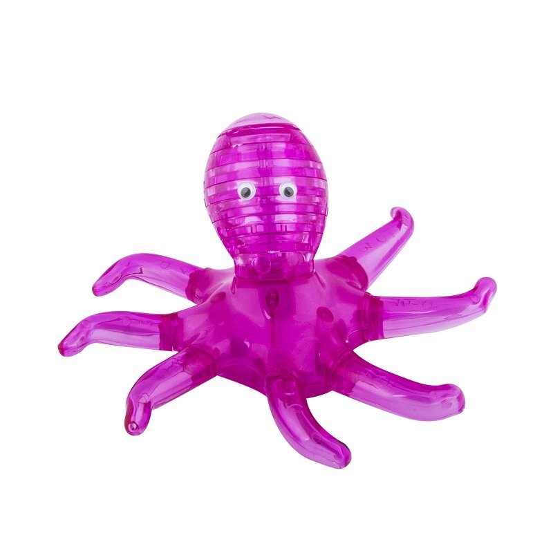 3D Головоломка - Осьминог розовый - 8