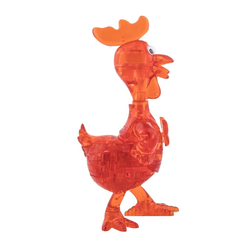 3D Головоломка - Петух оранжевый - 7