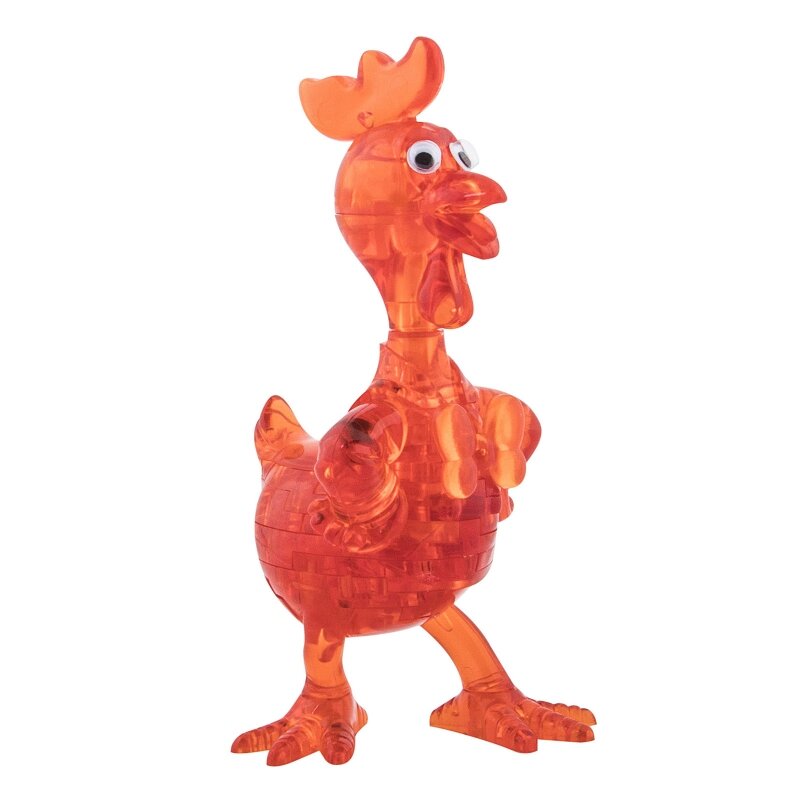 3D Головоломка - Петух оранжевый - 8
