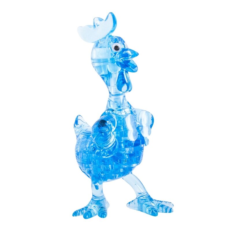 3D Головоломка - Петух синий - 9