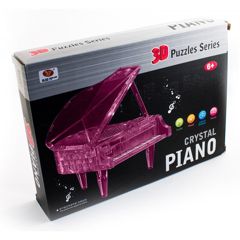 3D Головоломка - Рояль розовая - 1