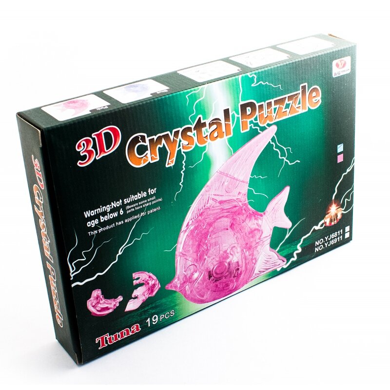 3D Головоломка - Рыбка розовая - 1