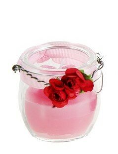 Свеча Восковая - Розочка Розовая